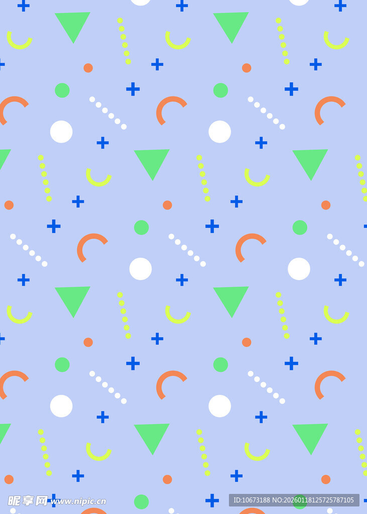 清新几何图案背景