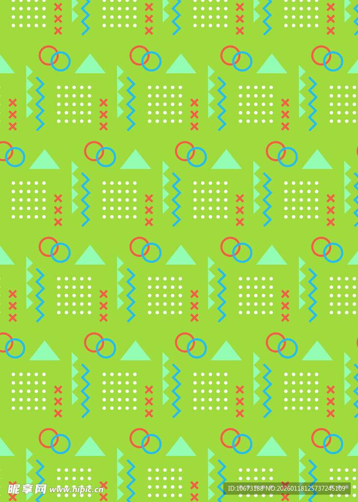 清新几何图案背景纹理