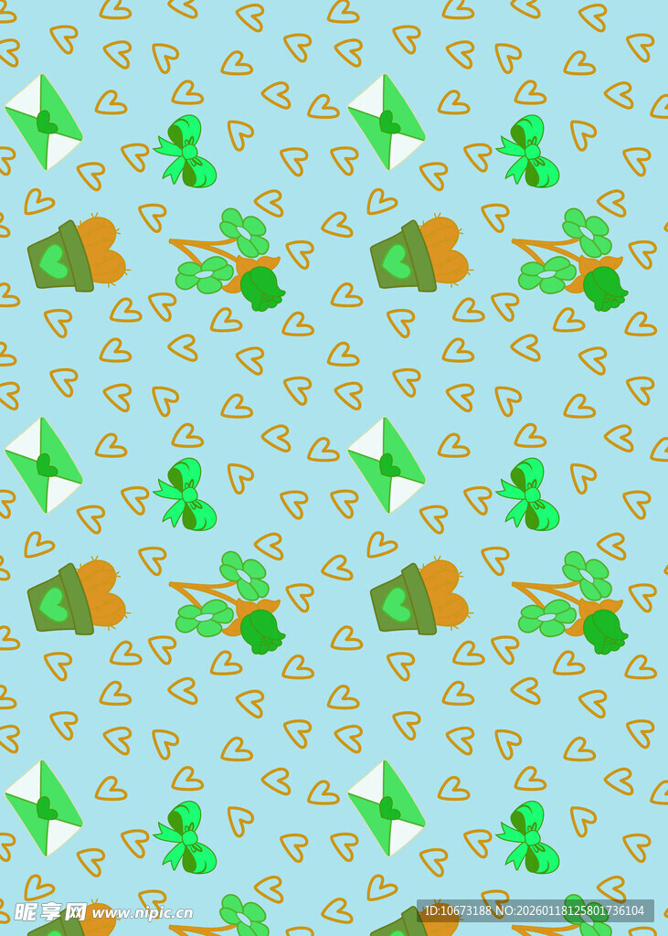 圣帕特里克节图案背景