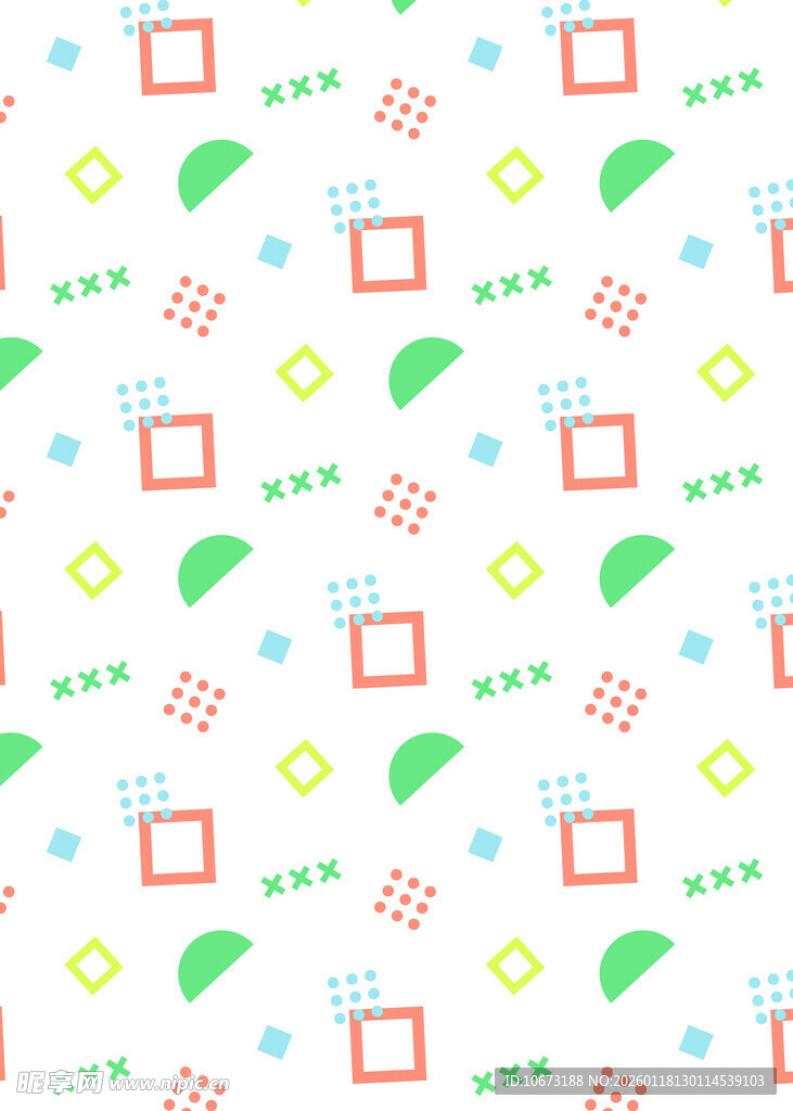 多彩几何图案背景纹理