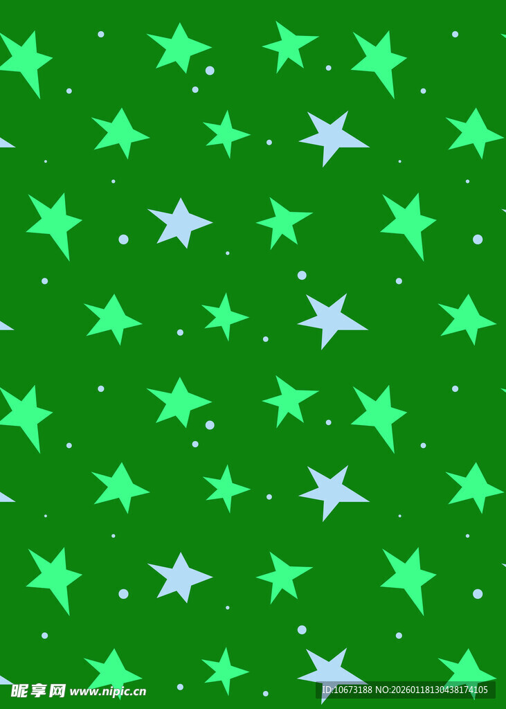 绿色星星背景图案