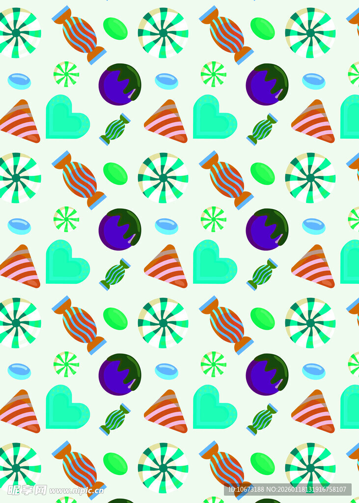 圣诞主题无缝图案背景