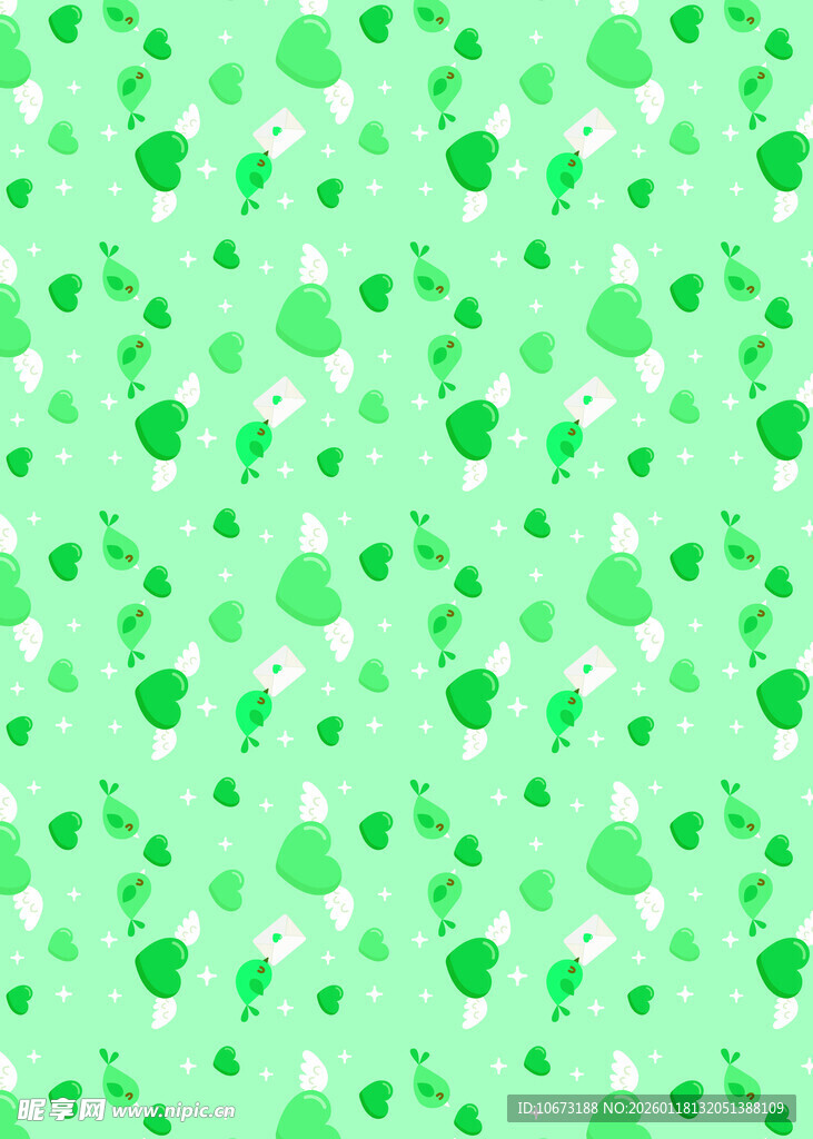 浅绿色波点清新背景图