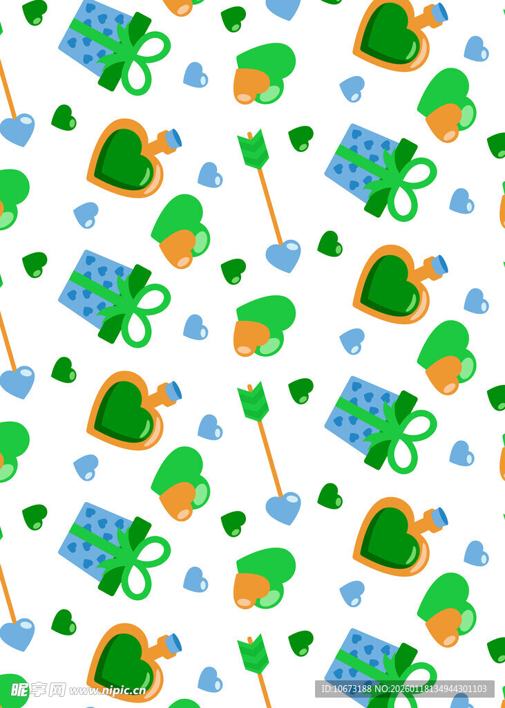 圣帕特里克节图案背景