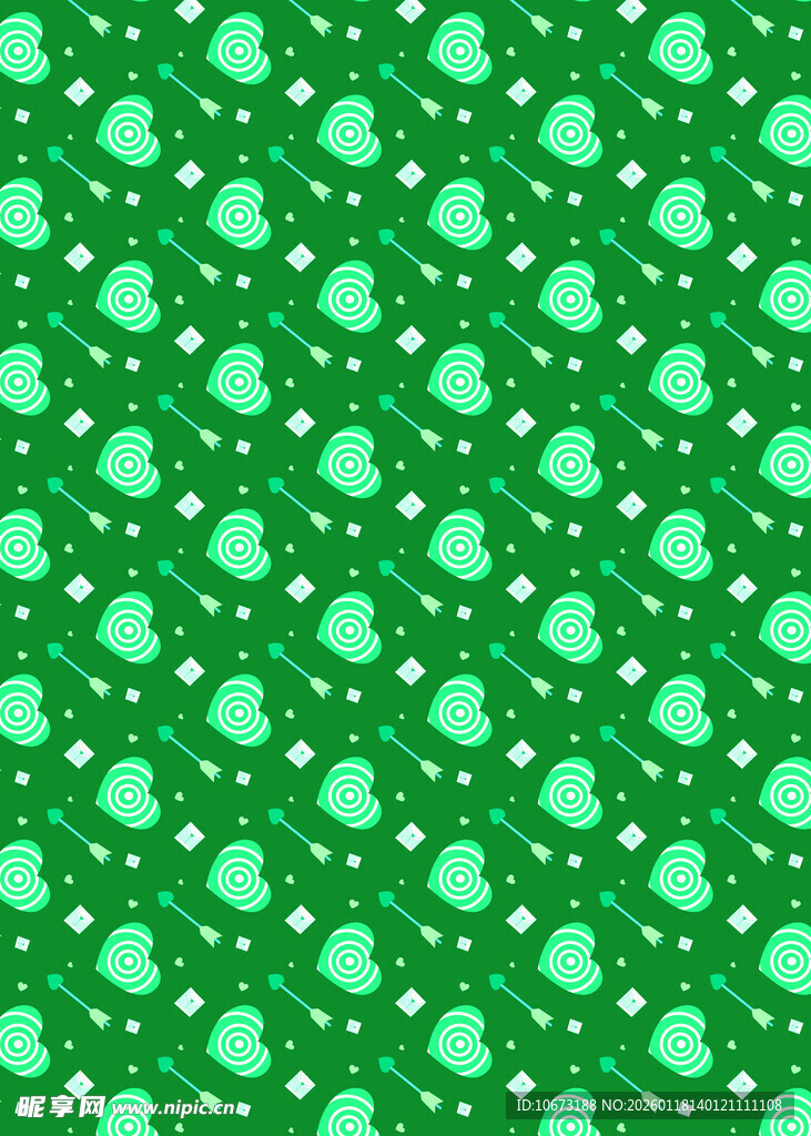 绿色波点图案背景