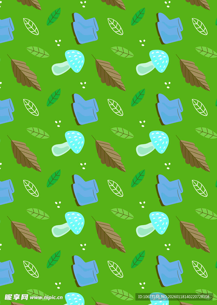 绿色文具图案背景