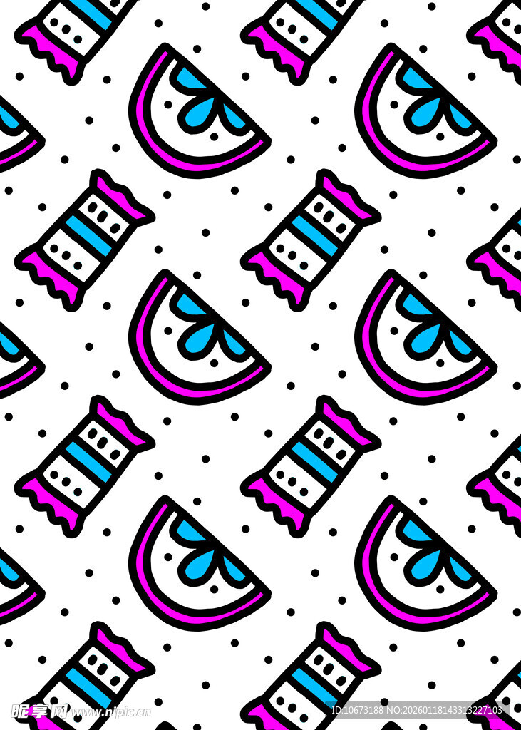 多彩几何图案无缝背景