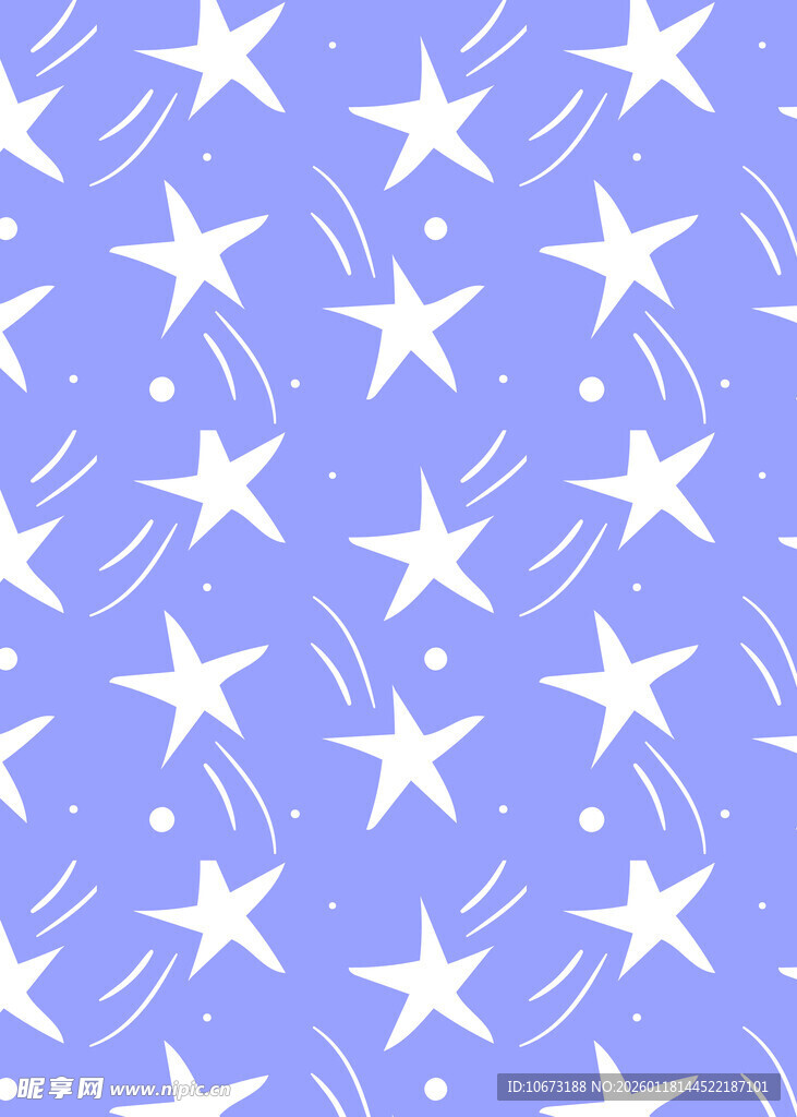淡蓝色背景星星图案