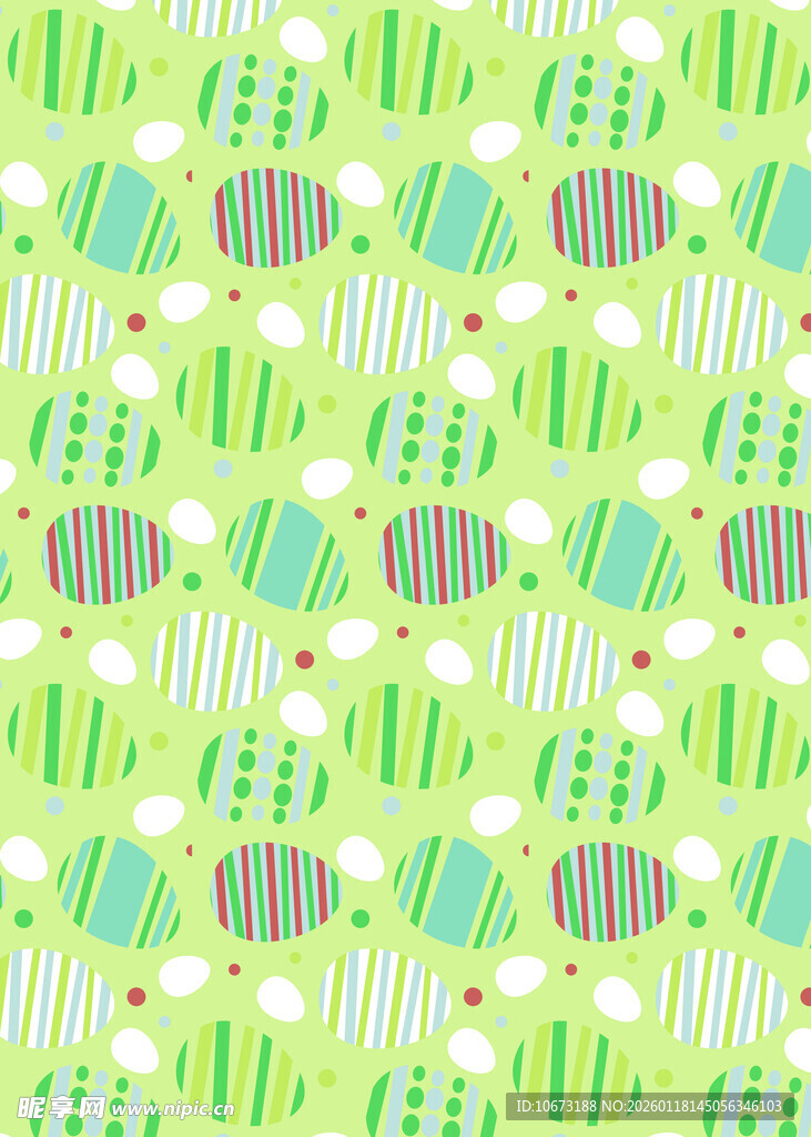 清新绿色几何图案背景