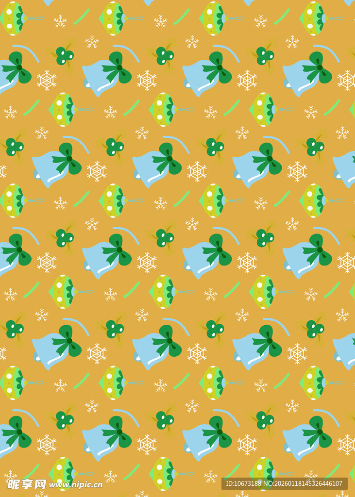 橙色底花卉图案背景