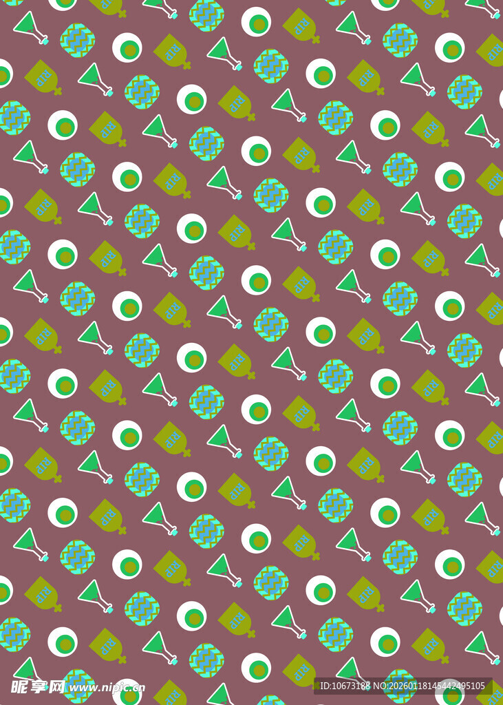 多彩圆点图案背景