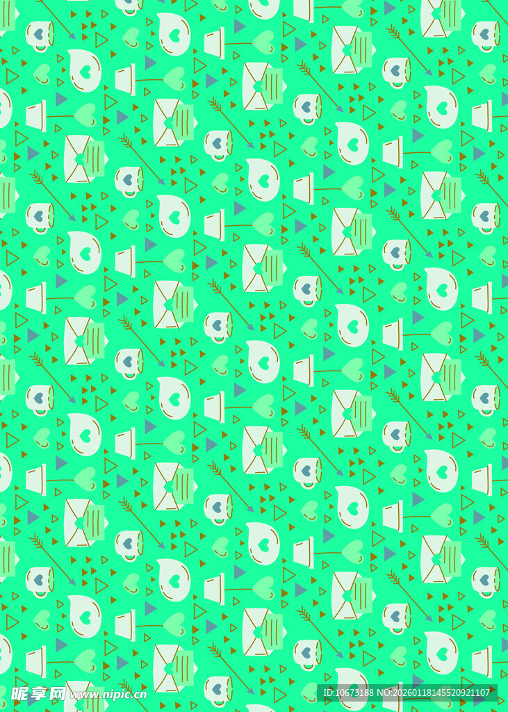 绿色碎花图案背景