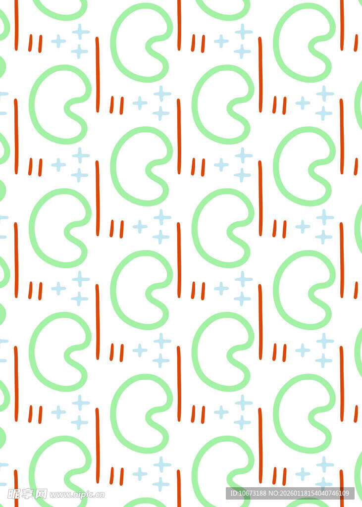 绿色音符图案背景纹理