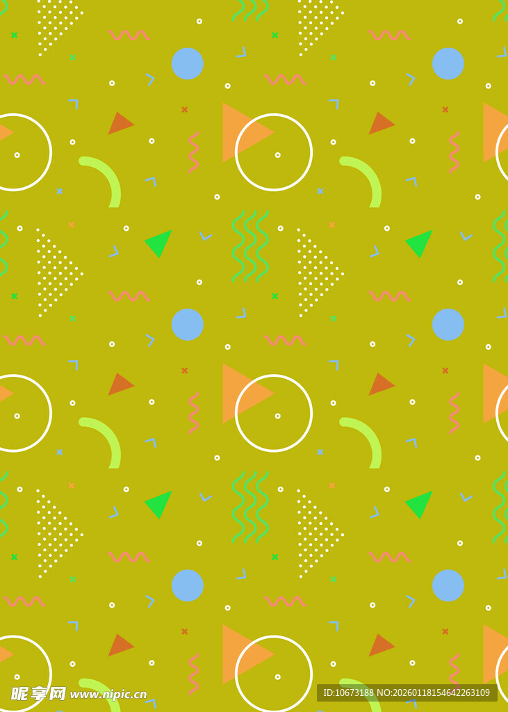 多彩几何图案背景纹理