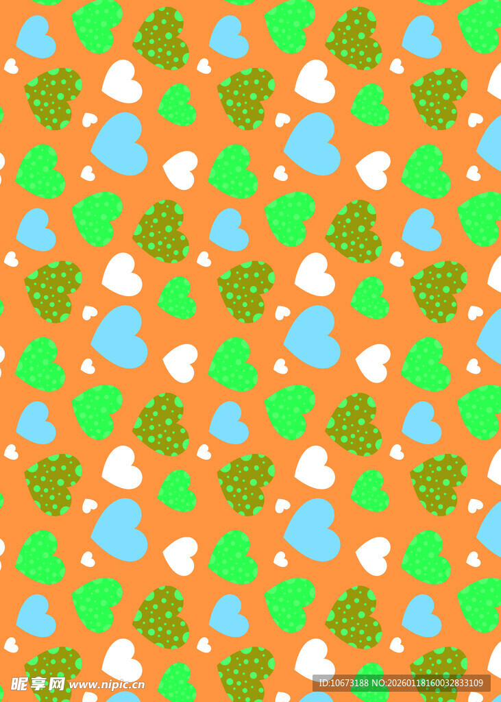 多彩卡通图案背景