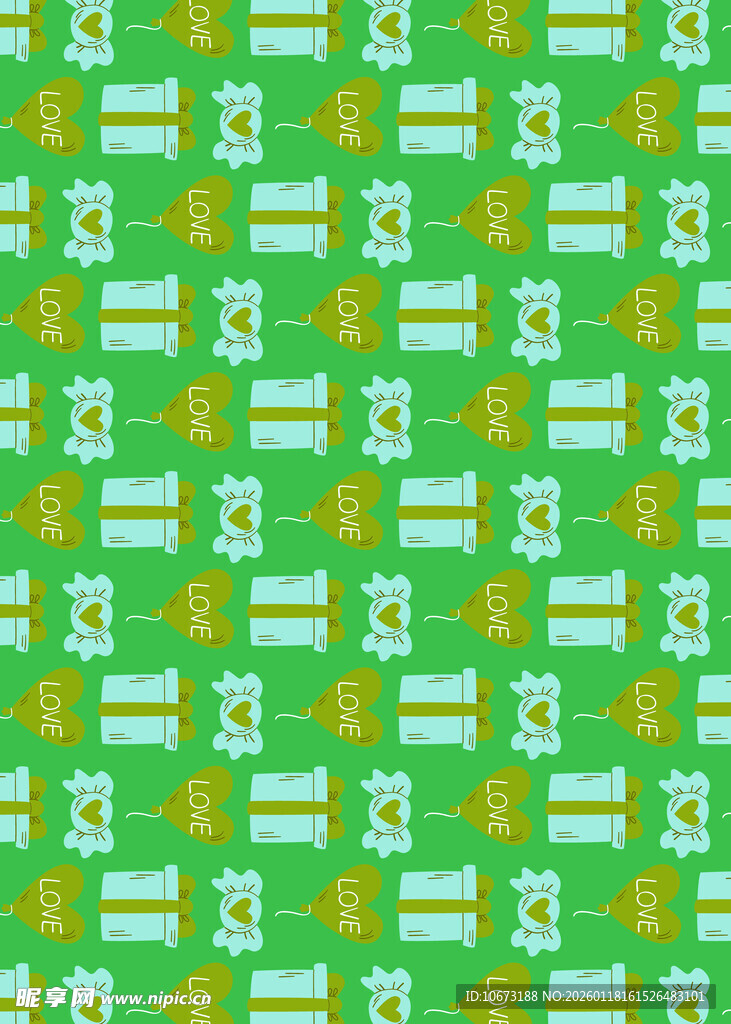 绿色几何图案无缝背景