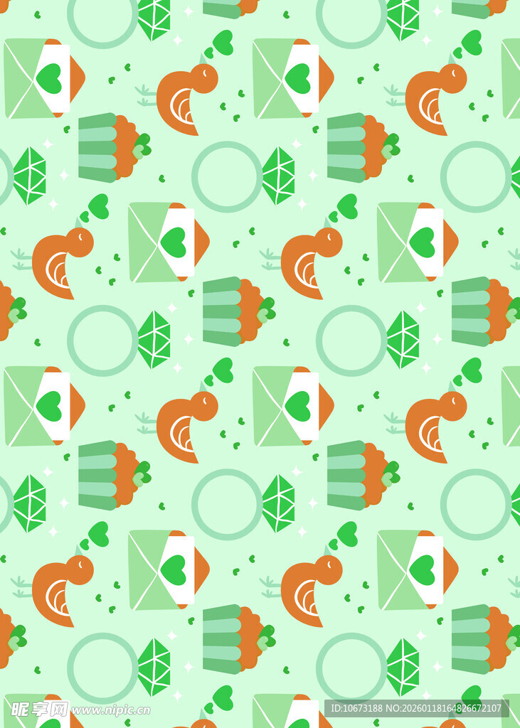 圣帕特里克节图案背景