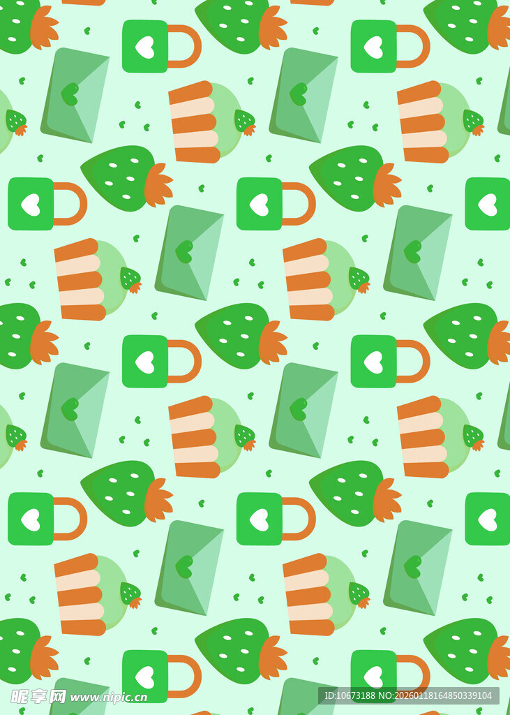 圣诞风多彩图案装饰元素