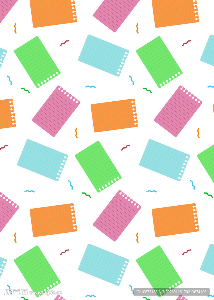 多彩便签图案背景