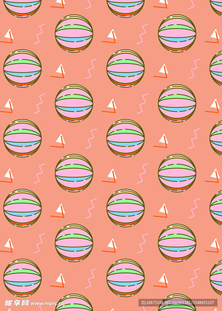 粉色星球图案背景纹理