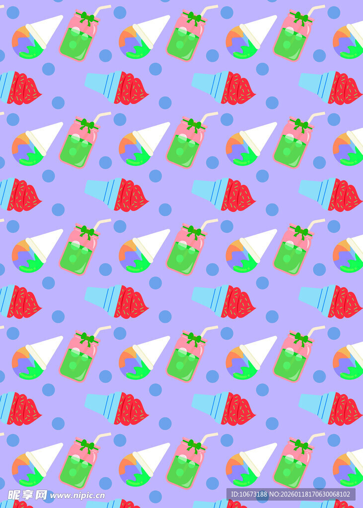 彩色派对装饰图案背景