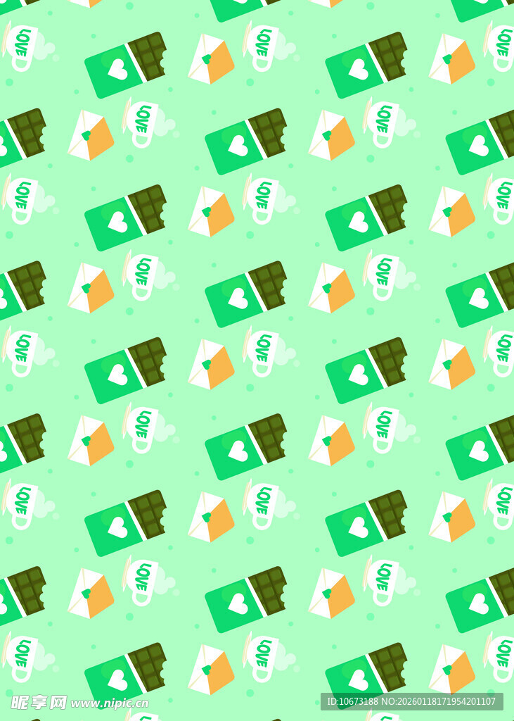 绿色金钱图案背景