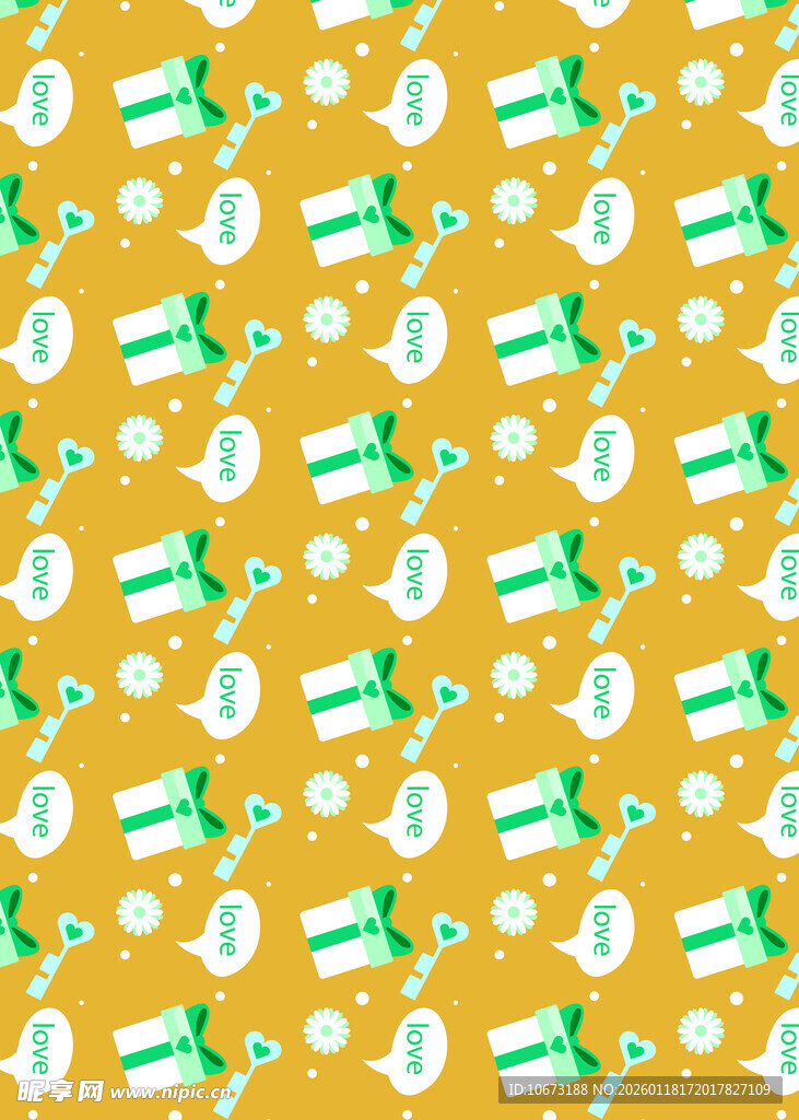 黄色背景乐器图案纹理