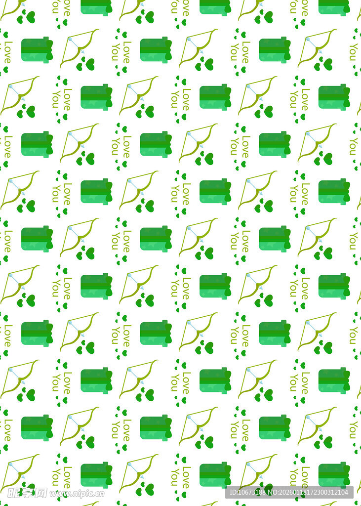 绿色清新几何图案背景