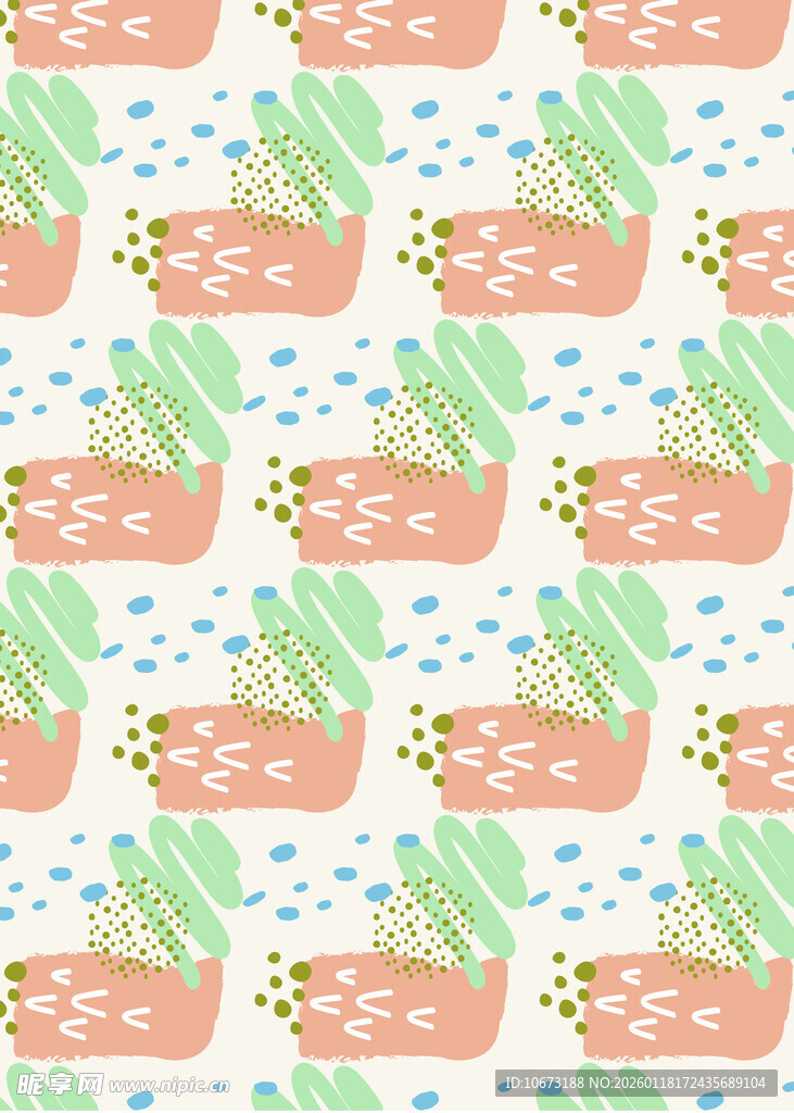 可爱仙人掌盆栽图案背景