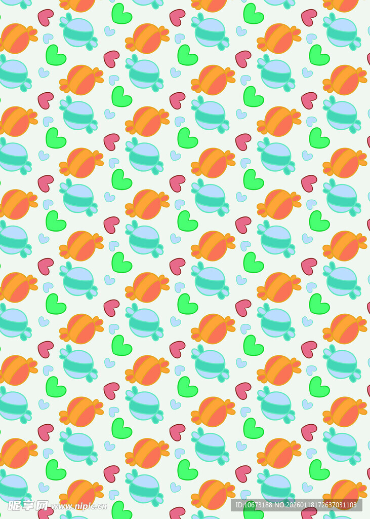 多彩小鱼图案背景纹理