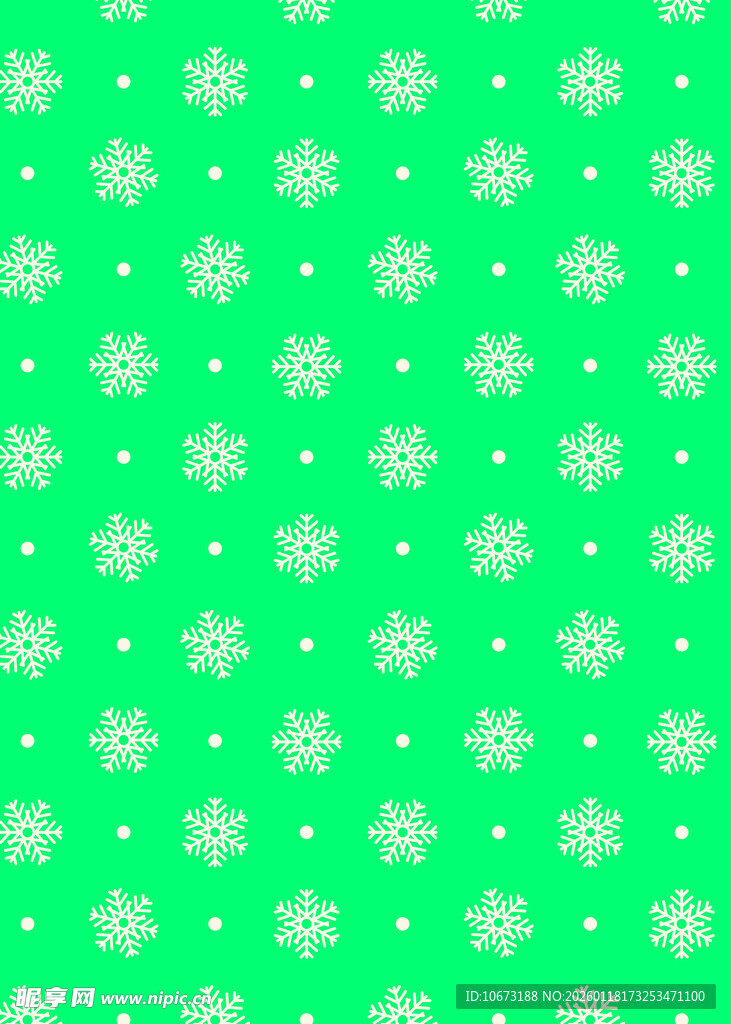 绿色雪花图案背景纹理