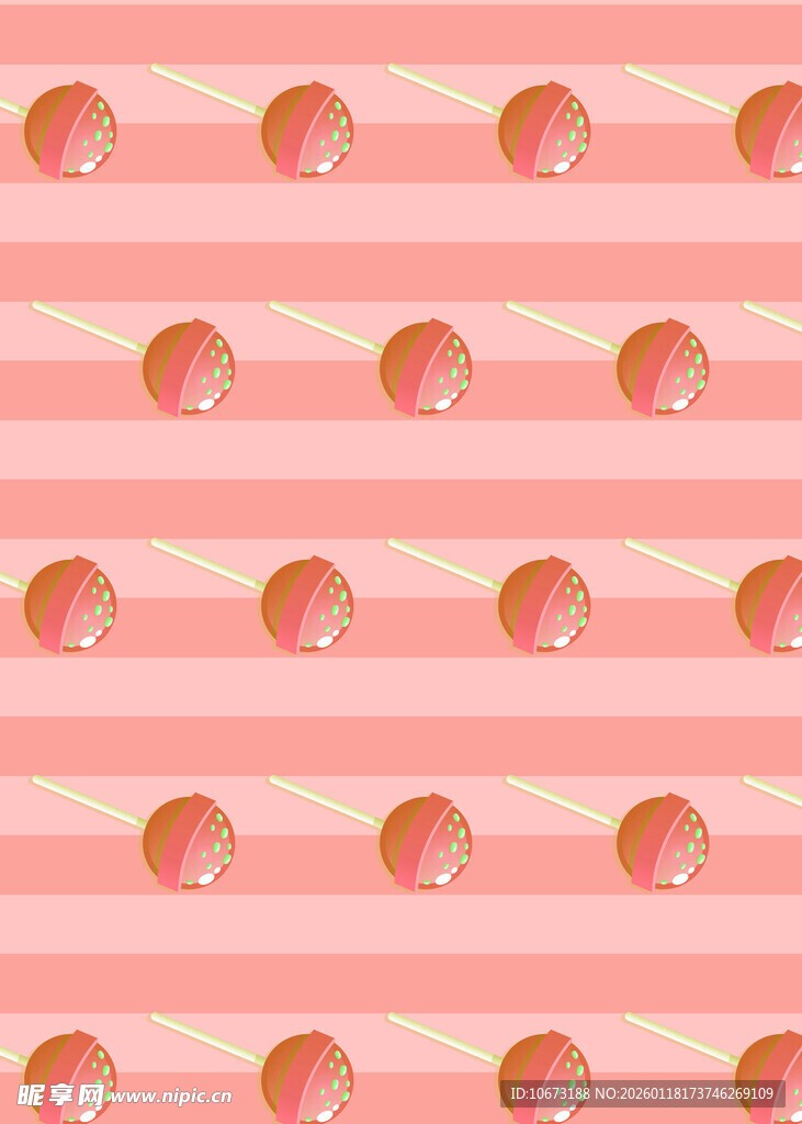 粉色桃子条纹图案背景