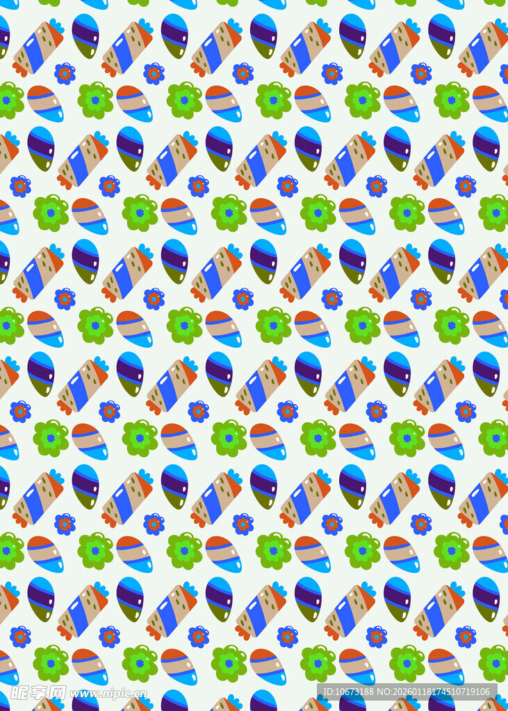 多彩气球图案背景纹理