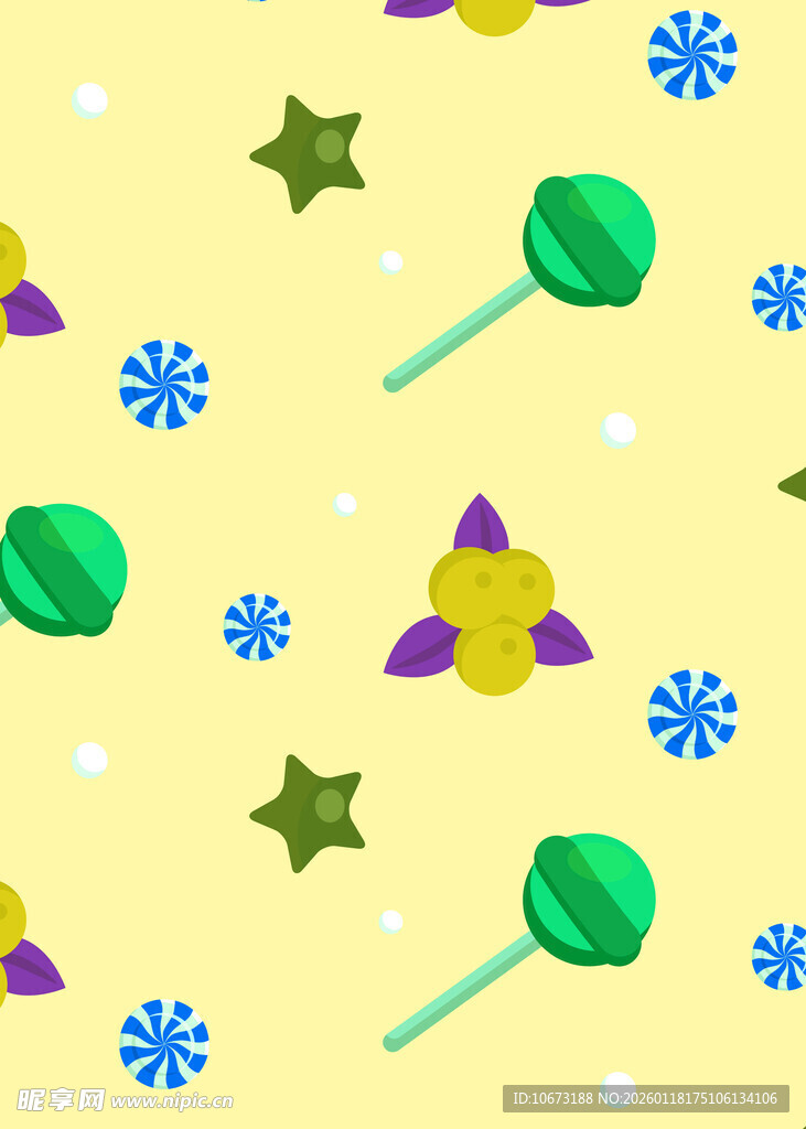 糖果星星图案背景