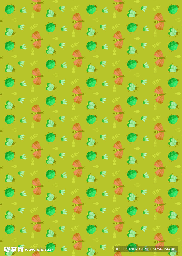 清新水果图案背景纹理