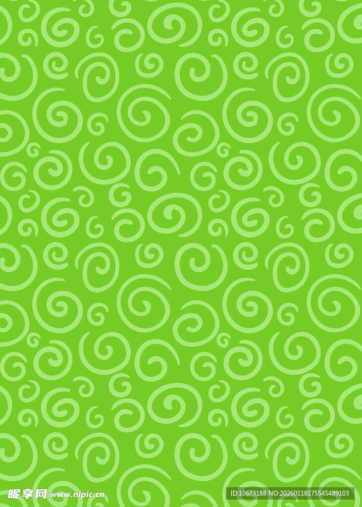 绿色螺旋花纹背景图案