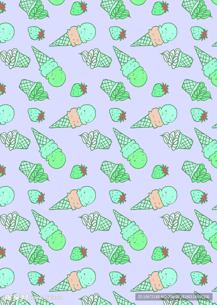 清新几何图案背景纹理