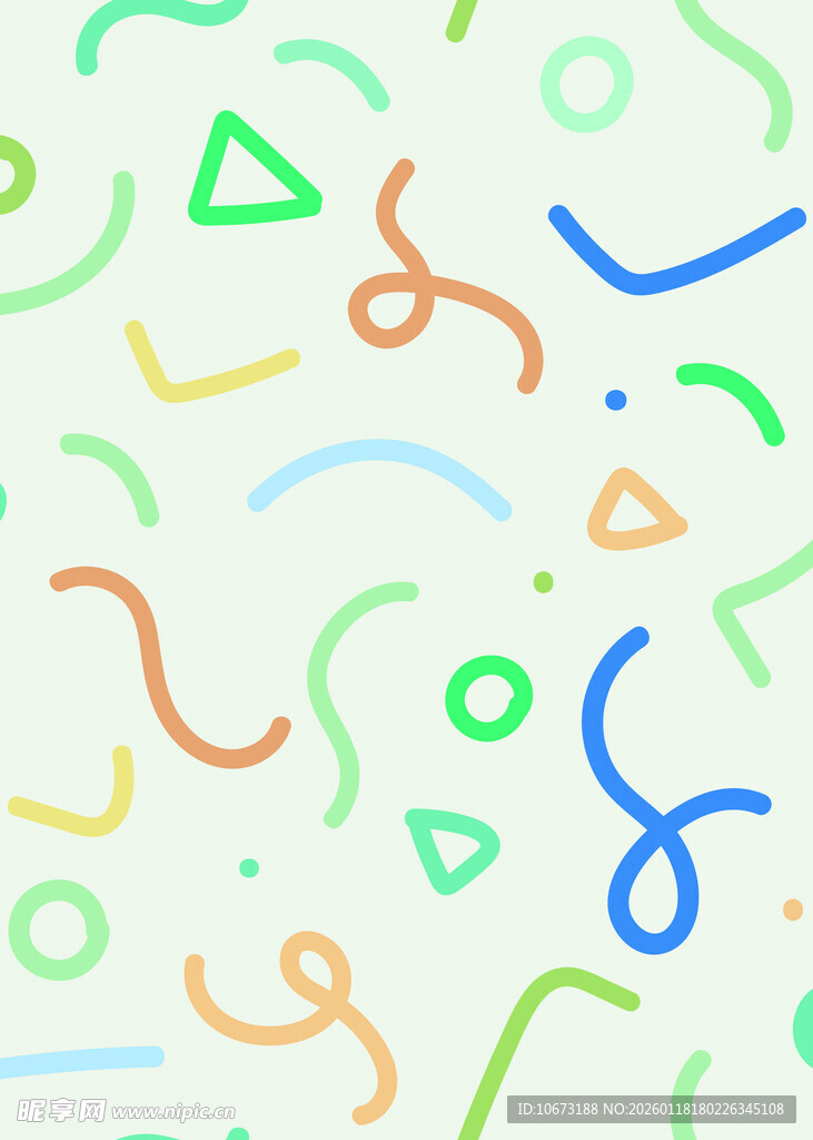 多彩几何线条图案背景