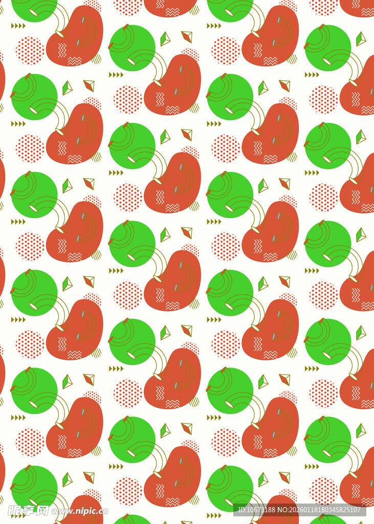 水果图案无缝背景纹理