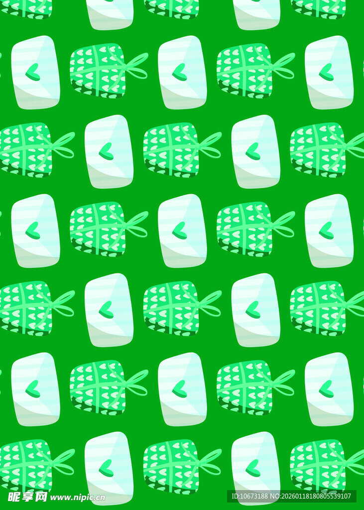 绿色简约几何图案背景