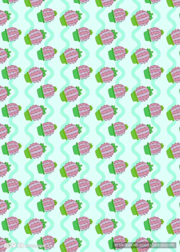 草莓图案清新背景图