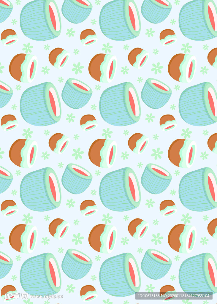 马卡龙图案背景纹理