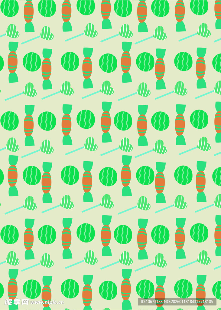 清新蔬菜图案无缝背景
