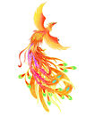 五彩凤凰图  金色凤凰 