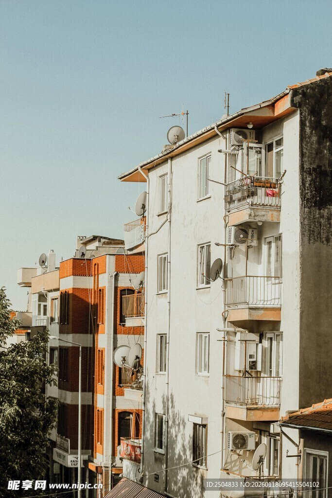 城市中的多 居民住宅楼