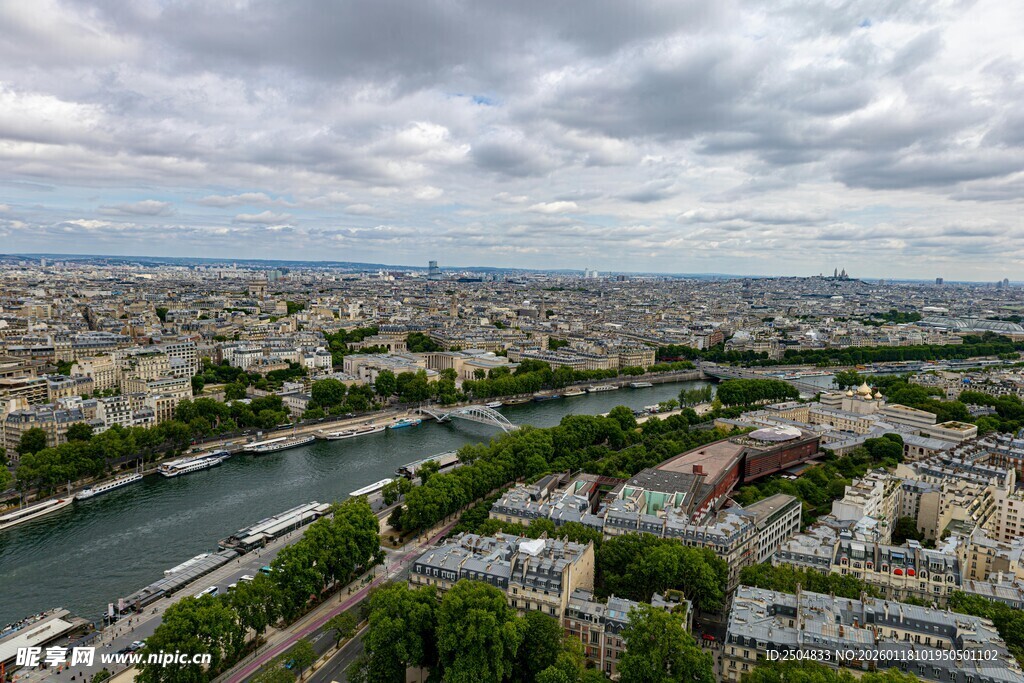 巴黎城市景观俯瞰