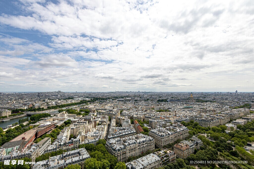 城市全景俯瞰图