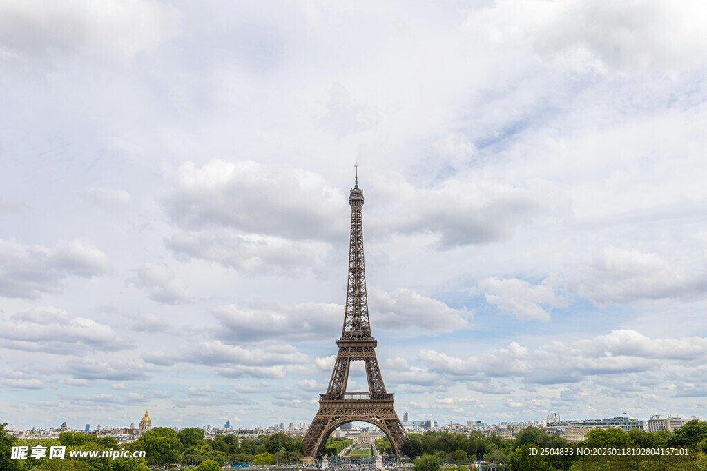 埃菲尔铁塔的壮丽景观