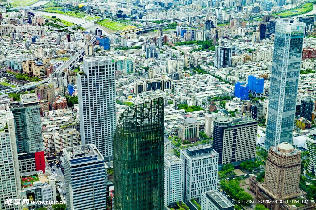 繁华都市高楼景观