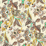 复古花卉图案纹理背景